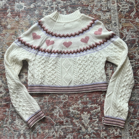 Revolve- Lovers & friends - Lanelle Fairisle cropped sweater - Picture 2 of 4